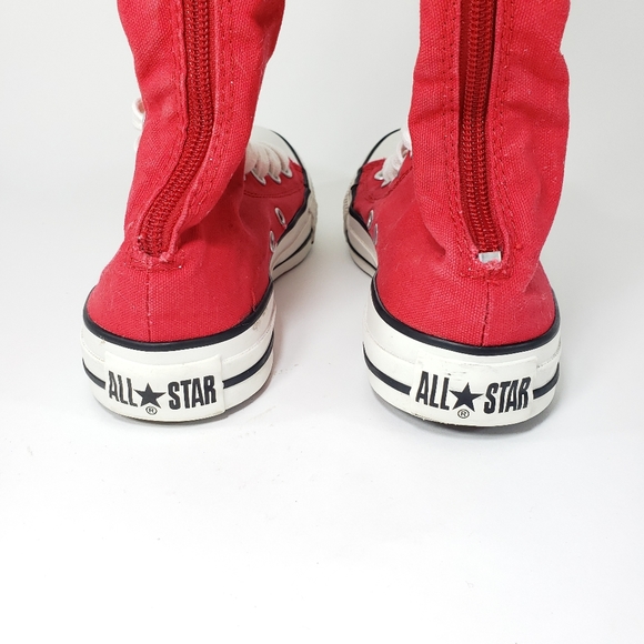 CONVERSE CT All Star Knee High Red Sz 7 - Picture 4 of 4